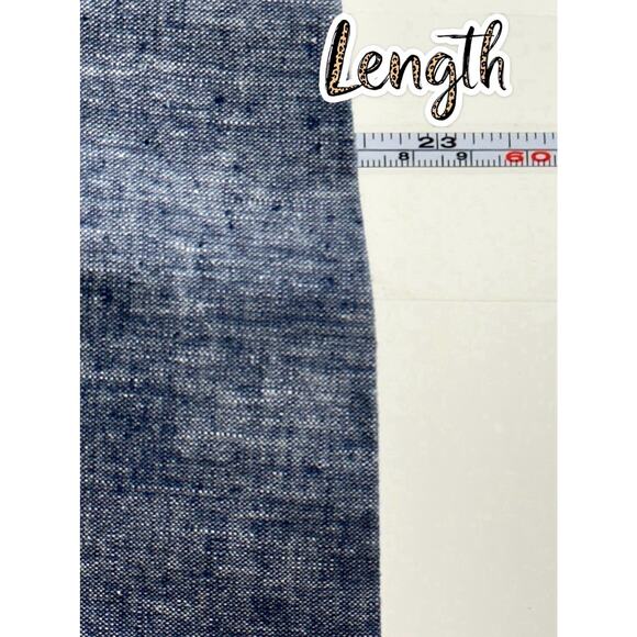 Ann Taylor Factory Womens Blazer 14 Blue Linen Blend One Button Jacket - Picture 15 of 15